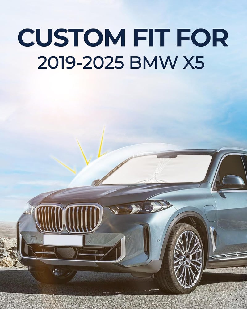 JASVIC for BMW x5 2019-2025 Car Window Shades, 10pcs Privacy Sun Shade Set for Front Windshield Side and Rear Windows, Full Window Covers Keeps Vehicle Cool for Camping Napping - Image 3